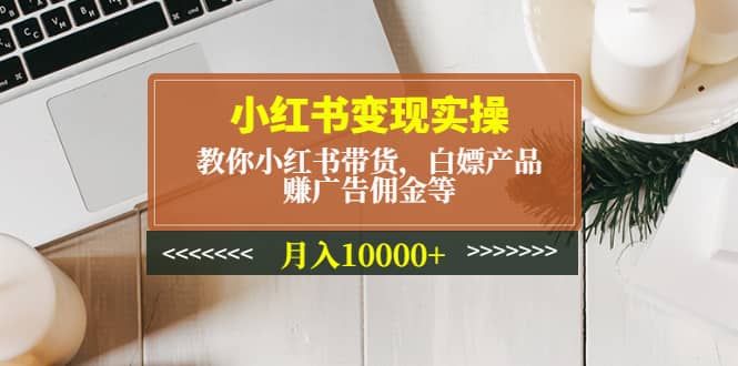 小红书变现实操：教你小红书带货，白嫖产品，赚广告佣金等-宝籍资源