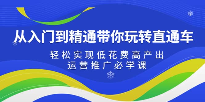 从入门到精通带你玩转直通车：轻松实现低花费高产出，35节运营推广必学课-宝籍资源