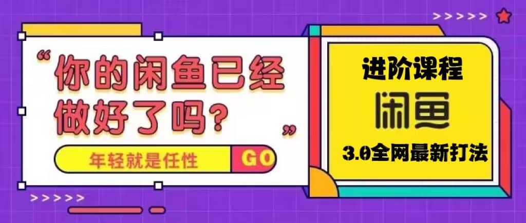 火爆全网的咸鱼玩法进阶课程，咸鱼进阶课程-宝籍资源