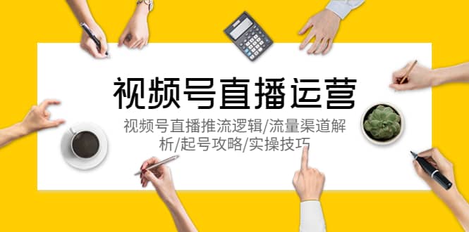 视频号直播运营，视频号直播推流逻辑/流量渠道解析/起号攻略/实操技巧-宝籍资源
