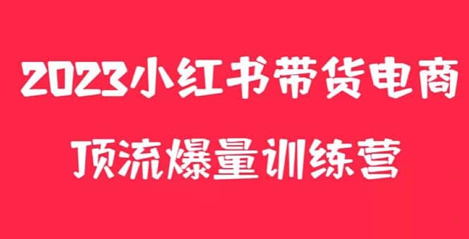 小红书电商爆量训练营，月入3W+！可复制的独家养生花茶系列玩法-宝籍资源