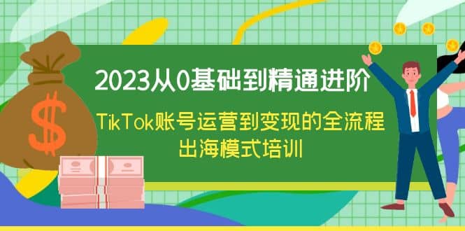 2023从0基础到精通进阶，TikTok账号运营到变现的全流程出海模式培训-宝籍资源
