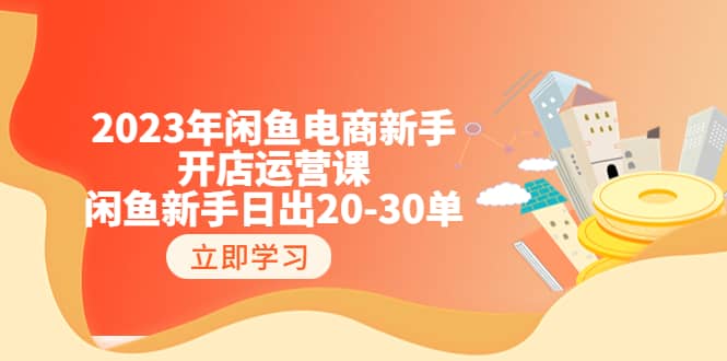 2023年闲鱼电商新手开店运营课：闲鱼新手日出20-30单（18节-实战干货）-宝籍资源