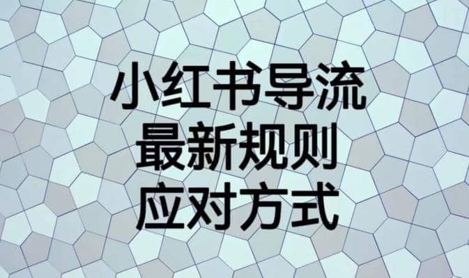 小红书导流最新规则应对方式【揭秘】-宝籍资源