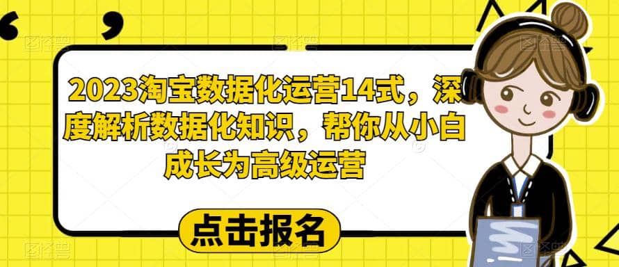 2023淘宝数据化-运营 14式，深度解析数据化知识，帮你从小白成长为高级运营-宝籍资源