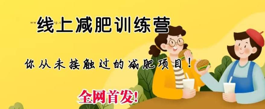 线上减肥训练营，足不出户，仅靠拉几个社群，发几条朋友圈，就可以月实现入五位【揭秘】-宝籍资源
