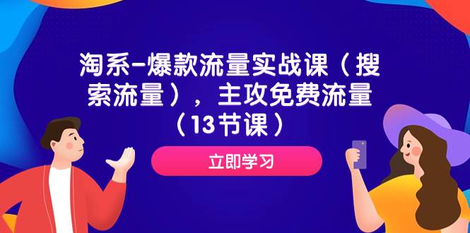 淘系-爆款流量实战课（搜索流量），主攻免费流量（13节课）-宝籍资源