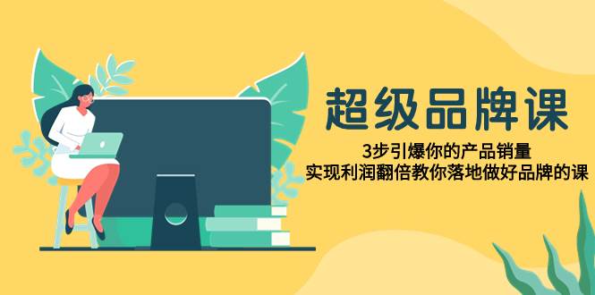 超级/品牌课，3步引爆你的产品销量，实现利润翻倍教你落地做好品牌的课-宝籍资源