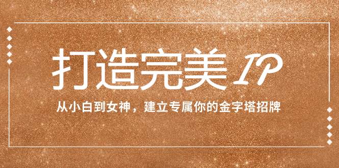 打造完美IP：从小白到女神，建立专属你的金字塔招牌（15节课）-宝籍资源