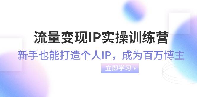 流量变现-IP实操训练营：新手也能打造个人IP，成为百万博主（46节课）-宝籍资源