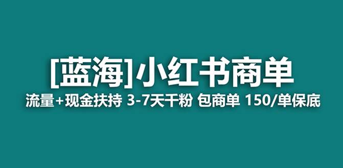 最强蓝海项目，小红书商单！长期稳定，7天变现，商单分配，月入过万-宝籍资源