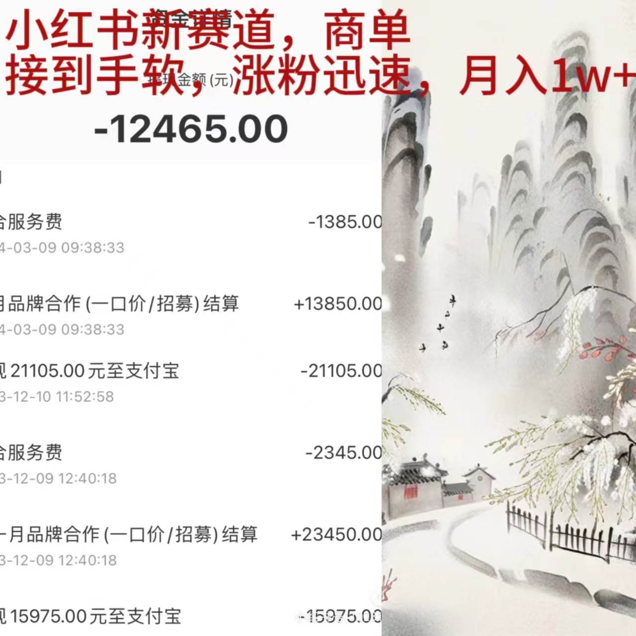 小红书新赛道，商单接到手软，涨粉迅速，月入1w+-宝籍资源