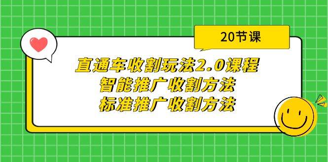 直通车收割玩法2.0课程：智能推广收割方法+标准推广收割方法（20节课）-宝籍资源