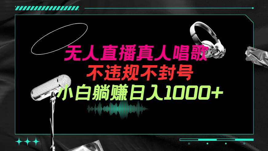 抖音24小时无人直播音乐，不违规，不封号纯撸音浪，小白实操当天日入1000+-宝籍资源