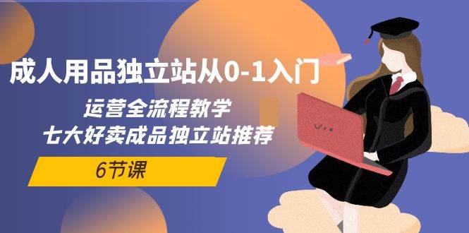 成人用品独立站从0-1入门，运营全流程教学，七大好卖成品独立站推荐-6节课-宝籍资源