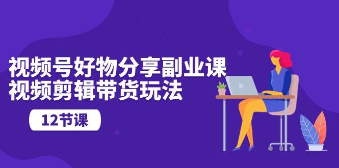 视频号好物分享副业课，视频剪辑带货玩法（12节课）-宝籍资源
