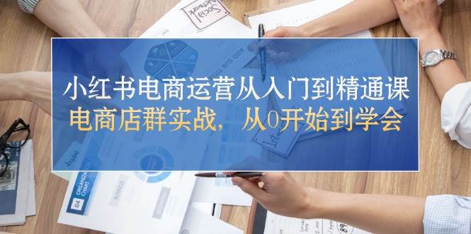 小红书电商运营从入门到精通课，电商店群实战，从0开始到学会-宝籍资源