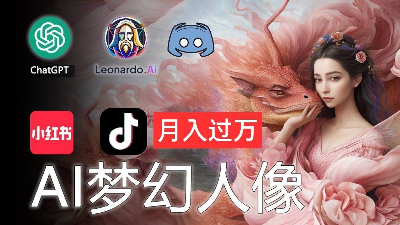 AI摄影梦幻人像：零基础也能月入过万的秘密-宝籍资源