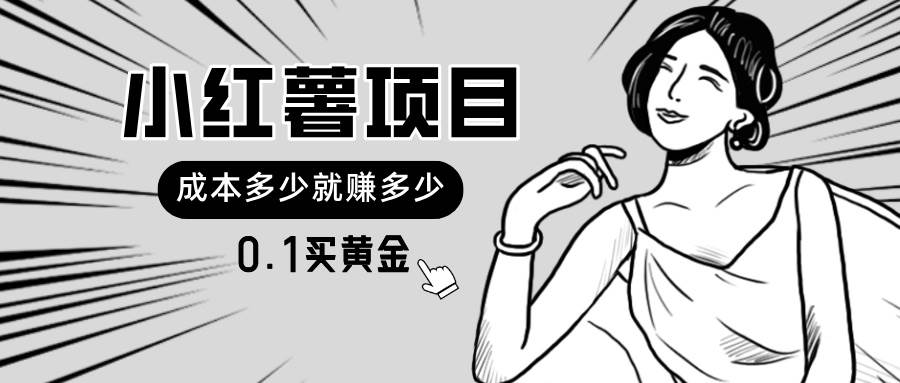 小红薯暴力项目，0.1买黄金。操作简单，日入无上限，可无限扩大。-宝籍资源