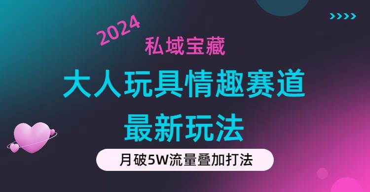 私域宝藏：大人玩具情趣赛道合规新玩法，零投入，私域超高流量成单率高-宝籍资源