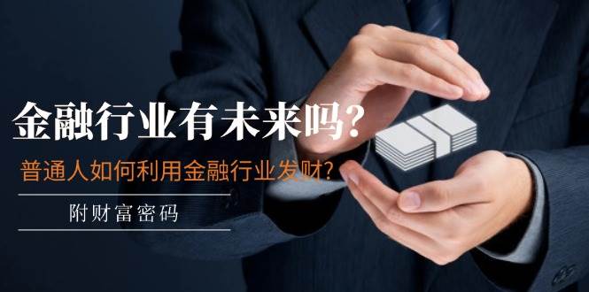 某付费文章：金融行业有未来吗？普通人如何利用金融行业发财?(附财富密码)-宝籍资源