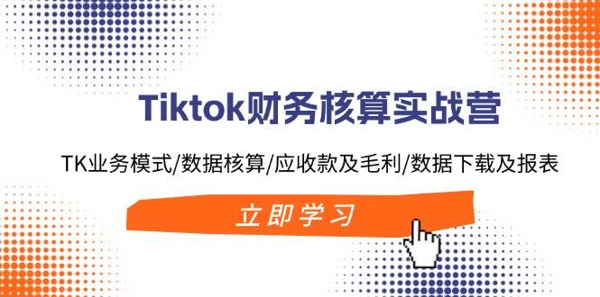 Tiktok财务核算实战营：TK业务模式/数据核算/应收款及毛利/数据下载及报表-宝籍资源