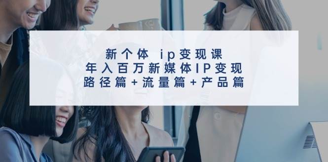 新个体 ip变现课，年入百万新媒体IP变现，路径篇+流量篇+产品篇-宝籍资源