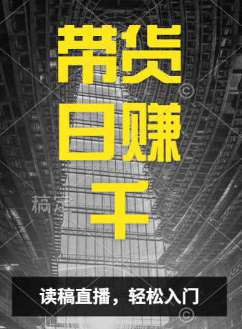 视频号技术直播带货， 会读稿就行，小白日入1000+-宝籍资源