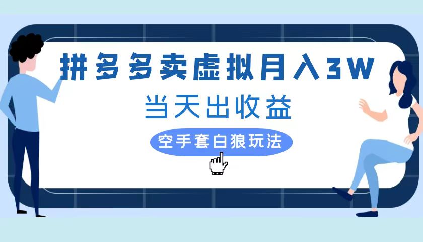 拼多多虚拟项目，单人月入3W+，实操落地项目-宝籍资源